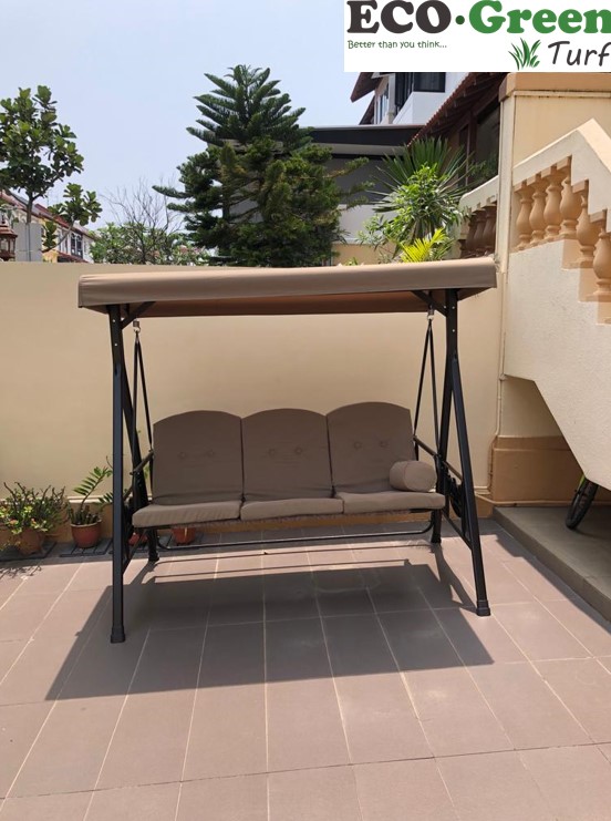 14 May 2023 Supply and Install Swing Chair (3 Seater Khaki)(Duo Mode
