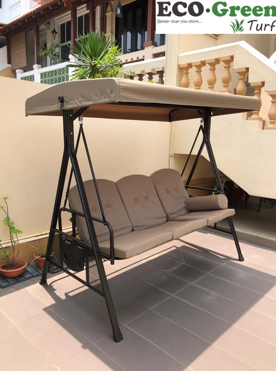 14 May 2023 Supply and Install Swing Chair (3 Seater Khaki)(Duo Mode