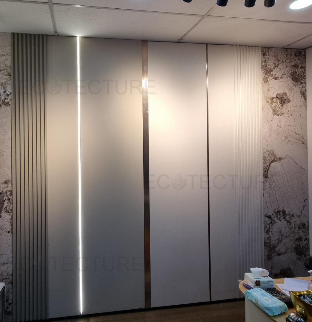 Fluted Wall Panel/ Wall Décor Installation - Ecotecture Pte Ltd