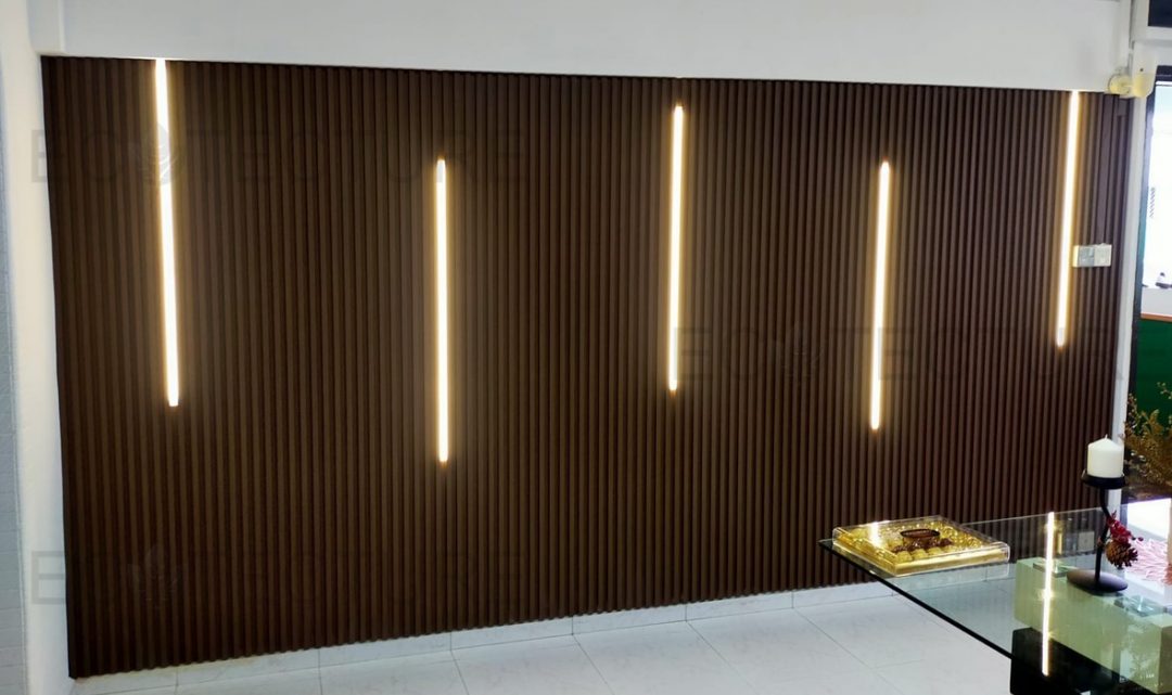Fluted Wall Panel/ Wall Décor Installation - Ecotecture Pte Ltd